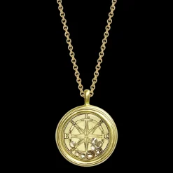 18K Gold Custom Law&Order SVU Compass Pendant
