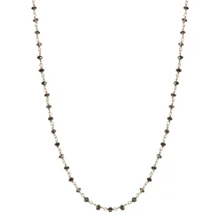 18K Gold Fine Brown Diamond Chain