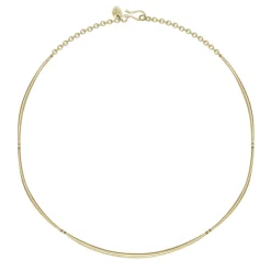 18K Gold Full Tibetan Bar Necklace