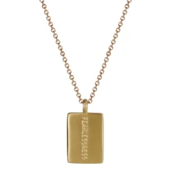10K Gold Joyful Heart Foundation Fearlessness Tag on Chain