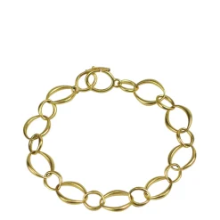 18K Gold Large Heavy O’ Chain Bracelet
