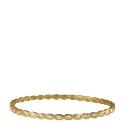 18K Gold Marquise Diamond Bangle
