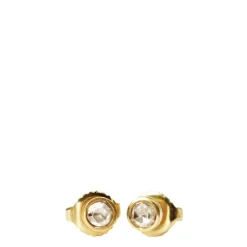 18K Gold 3mm Diamond Stud Earrings