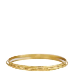 18K Gold Moroccan Bangles (Set of 3)