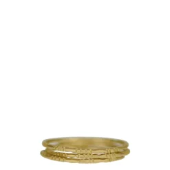18K Gold Moroccan Rings (Set of 3)