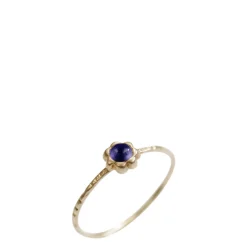 10K Gold Star Flower Ring with Iolite
