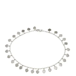 Sterling Silver Full Lotus Petal Anklet