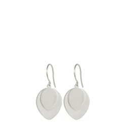 Sterling Silver Large Double Lotus Petal Earrings