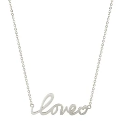 Sterling Silver Love & Heart Pendant