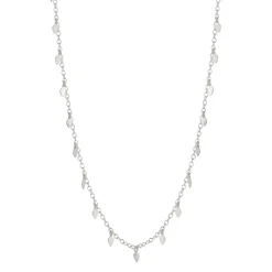 Sterling Silver Tiny Petal Chain