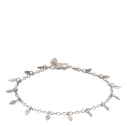Sterling Silver Tiny Petal Bracelet